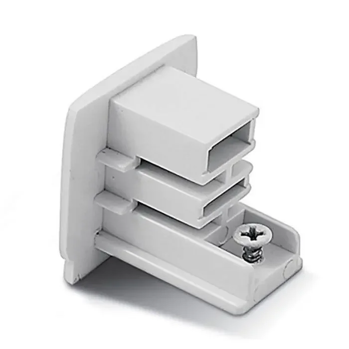 3 Circuit End Cap – White – Online Lighting