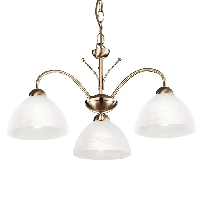 3 Light Pendant – Antique Brass & Alabaster Glass (0483MIL11333AB)