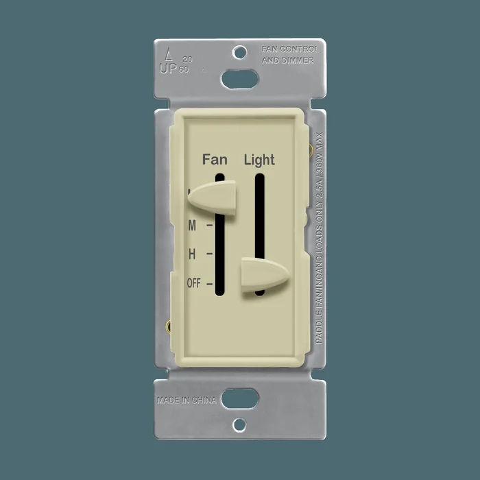3 Speed Slide Fan Control and Dimmer Switch