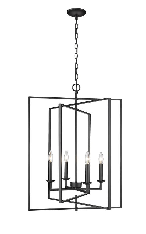 30″ Pendant Light, Matte Black Finish, Nellis Collection