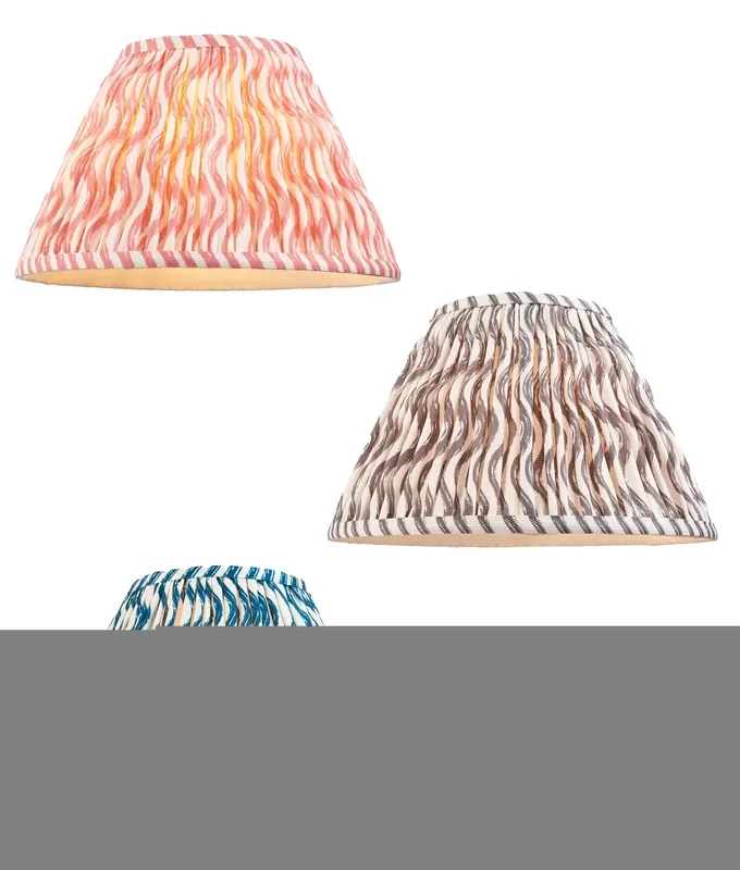300mm Pleated Ripple Fabric Shade – 3 Colour Options