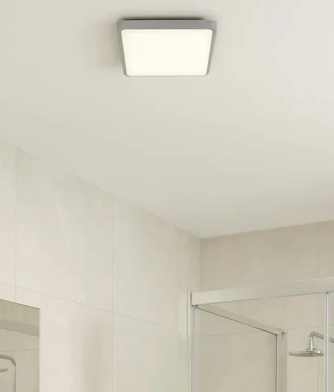 30cm Square White 25w LED Slim Ceiling Light – IP54
