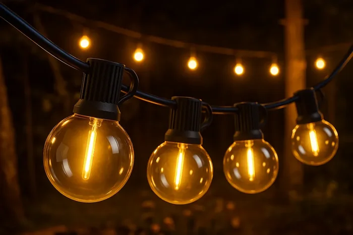 30M Extendable Outdoor Lights With 30 LED Bulbs