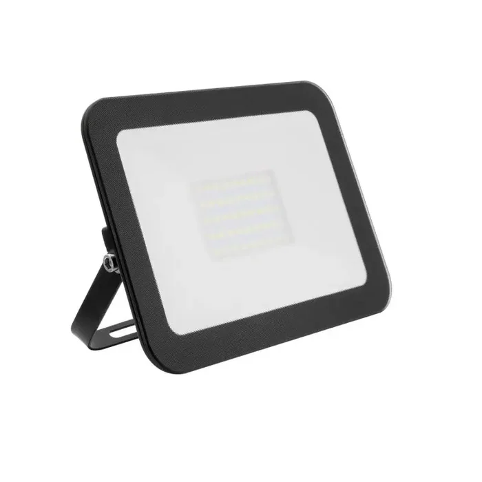 30W Warm White LED Floodlight 3000lm Glass IP65 – Black – Online Lighting