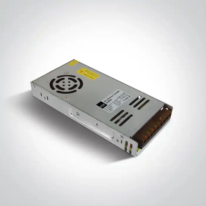 350W 48V DC constant voltage driver with cooling fan, IP20.