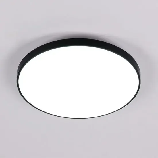 38W Black Round LED Panel Flush Mount Ceiling Light