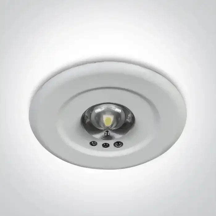 3W Emergency LED recessed, IP20, ideal for corridors.