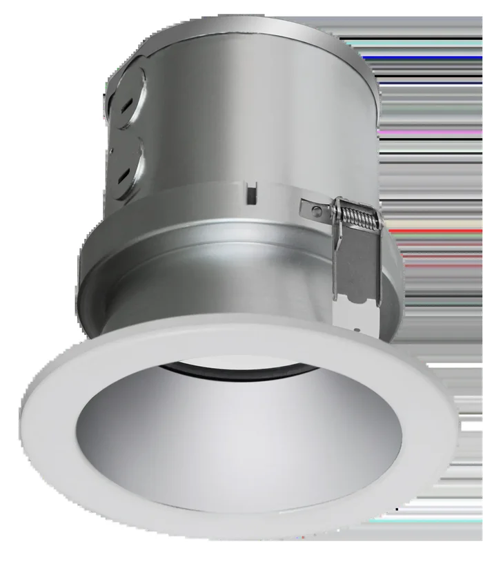4″ LED ROUND COMMERCIAL RECESSED LIGHT, 3200 LUMEN MAX, WATTAGE AND CCT SELECTABLE, 120-277V, HAZE OR WHITE