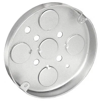 4″ Round Metal Ceiling Pancake Box, 1/2″ Deep