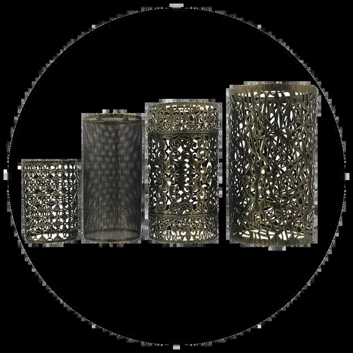 4 Type Shade Set Lampshade Easy Fit Modern Light Metal Cage Lamp Shade