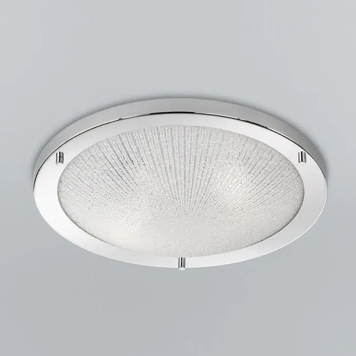 400mm Bathroom Circular Flush Ceiling Fitting IP44 (0194CIRCF5753)