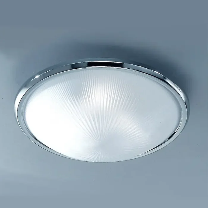 400mm Circular Flush Light in Frosted Glass (0194CF5017)
