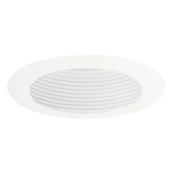 444W-WH 4″ Low Voltage Adj. Baffle Trim, White Baffle, White Trim