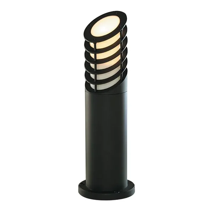 450mm Outdoor Post – Black Aluminium & Glass – IP44 (0483BOL1086450)
