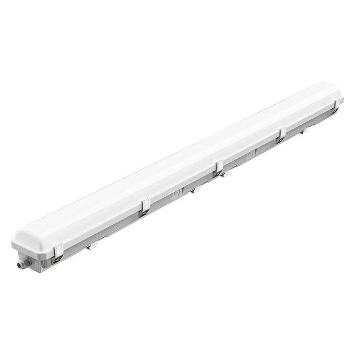 4FT LED Vapor Tight Fixture, Selectable 40W/50W/60W and CCT, 100-277 VAC, 7,800 Lumens