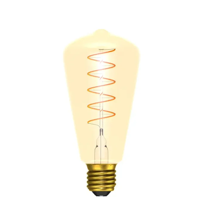 4W Very Warm White Dimmable LED Spiral Decorative Filament Squirrel Cage Bulb – Screw Cap – Online Lighting