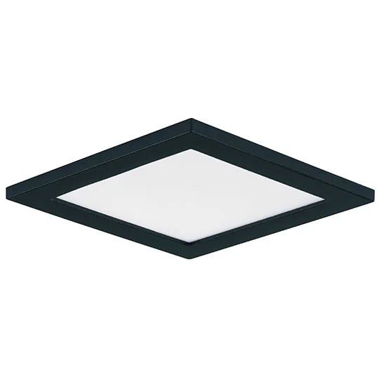 5″ LED Square Wafer Surface Mount, 800 Lumens, 10W, 3000K CCT, 120V, Black, White, Bronze, or Satin Nickle Finish