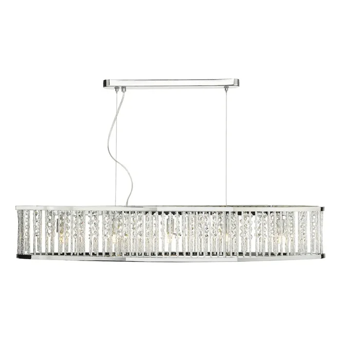 5 Light Bar Pendant Polished Chrome Aluminium (0183NAN6268)