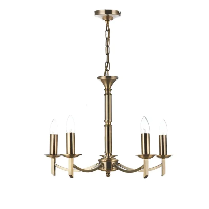 5 Light Dual Mount Pendant Antique Brass (0183AMB0575)