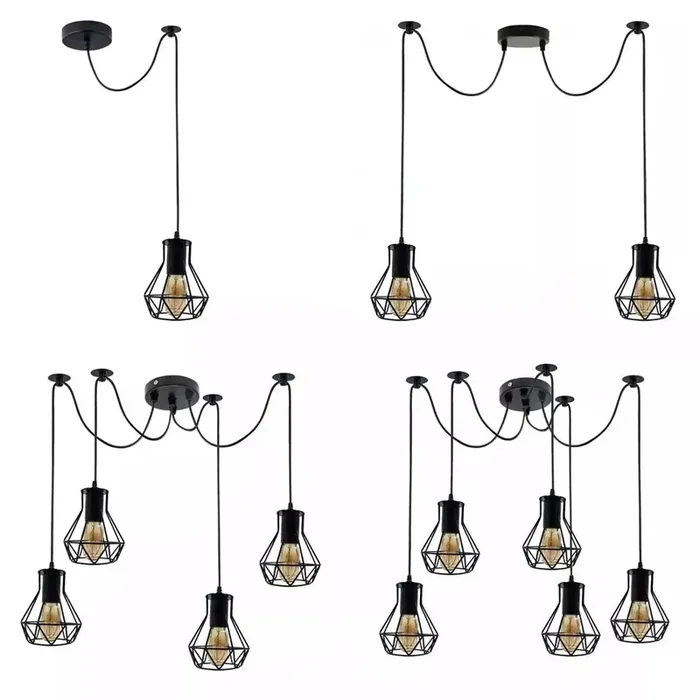 5-Way Adjustable Ceiling Pendant Light – UK