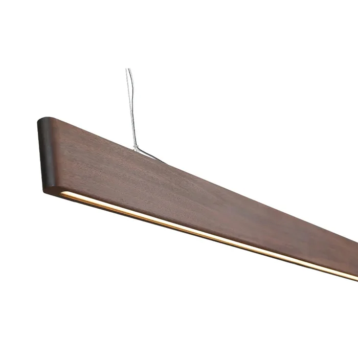 59″ LED Linear Fixture, 2850 Lumens, 3000K, 30W, 100-240V, Ipe Wood Finish