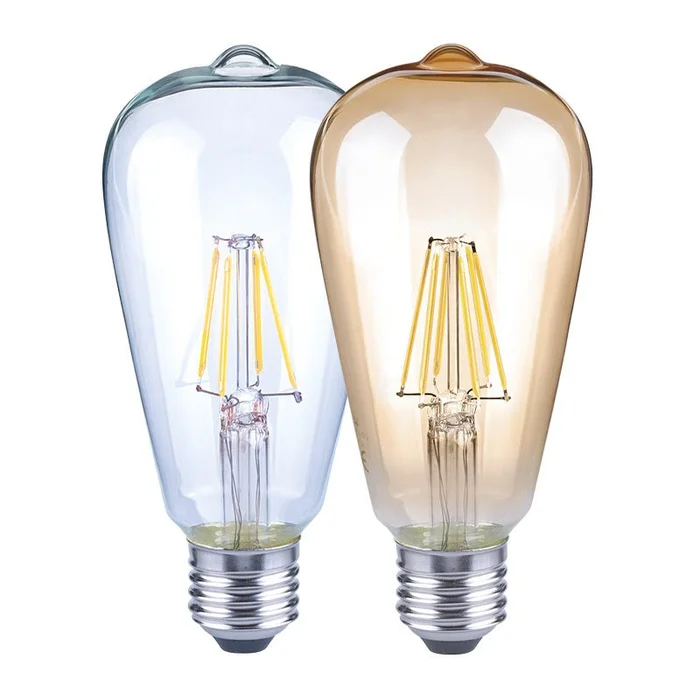 5W ST19 Filament LED Light Bulb – 2700K, 700 Lumens