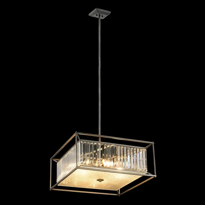 6 Light Fixed Pendant / Semi Ceiling in Pewter (1230MAK87B)