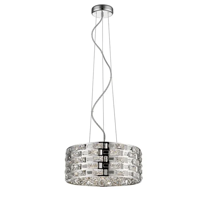 6 Light Pendant – Crystal and Chrome (0268LOL06CH)