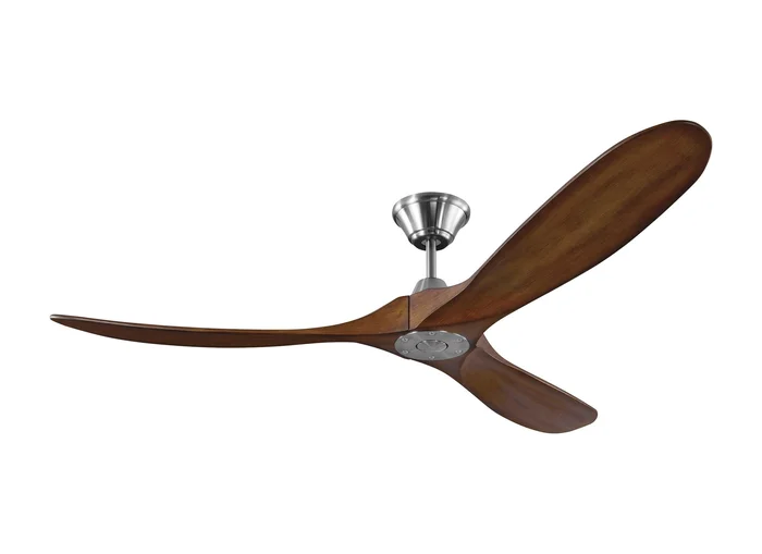 60″ Maverick – Brushed Steel with Koa Blades
