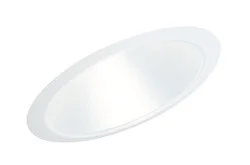 612W-WH 6″ Line Voltage, Fluorescent, Slope Ceiling Reflector Cone Trim, White Reflector, White Trim