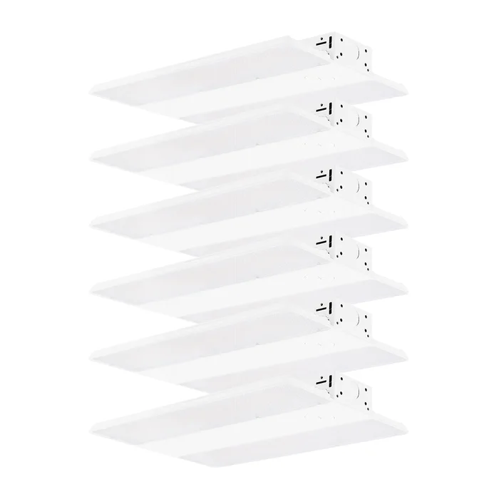 6PK 1FT LED Linear High Bay, 18,500 Lumen Max, Wattage and CCT Tunable, 120-277V or 347-480V