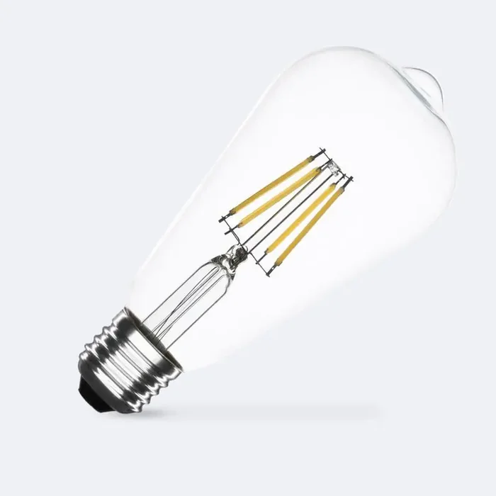 6W Warm White Dimmable LED Decorative Filament Squirrel Cage Bulb – Screw Cap – Online Lighting