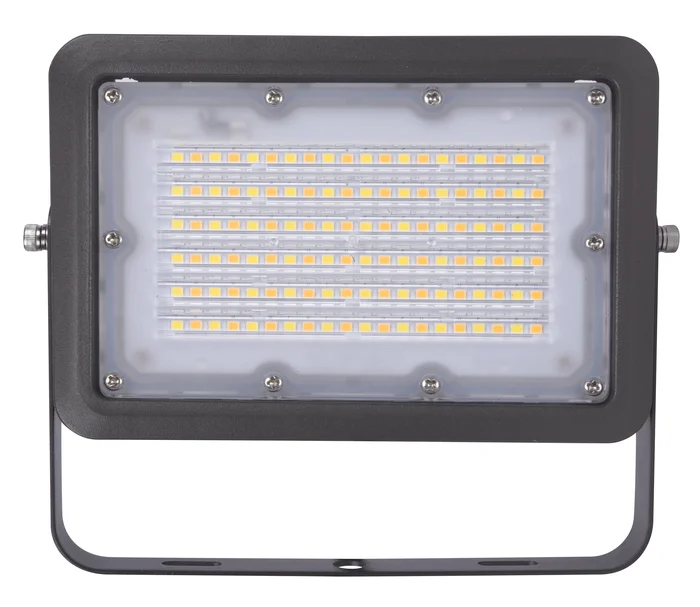 7×7 LED Flood Light With Yoke Mount and Photocell, 30W, 3900 Lumens, 120-277V, CCT Selectable:3000K/4000K/5000K