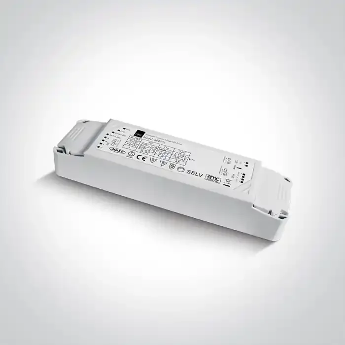 75W 24V DC, DALI, 1-10V & Push to Dim dimmable constant voltage driver, IP20.