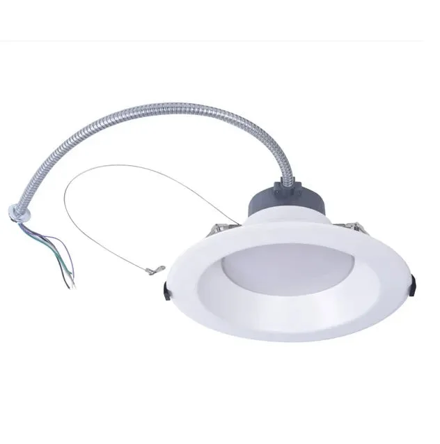 8″ LED Commercial Downlight, 2638 Lumen Max, Wattage and CCT Selectable, 120-277V