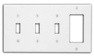 88016 2 Gang White Duplex Receptacle Plate