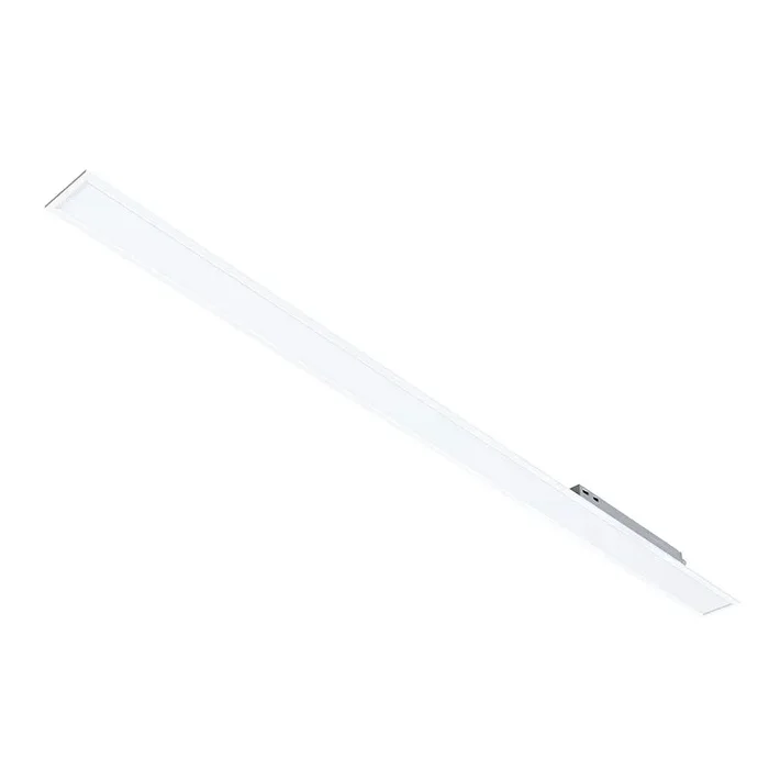 8FT, 6″ Wide Slot Recessed Commercial Linear Lights, 8800 Lumen Max, Wattage and CCT Selectable, 120-277V