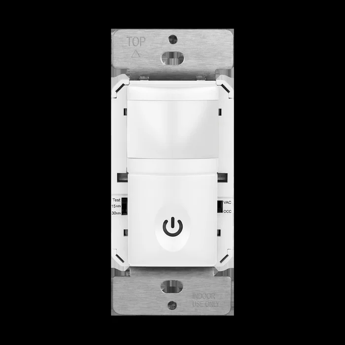 8PK 180° PIR Vacancy Motion Sensor Wall Switch, Single Pole