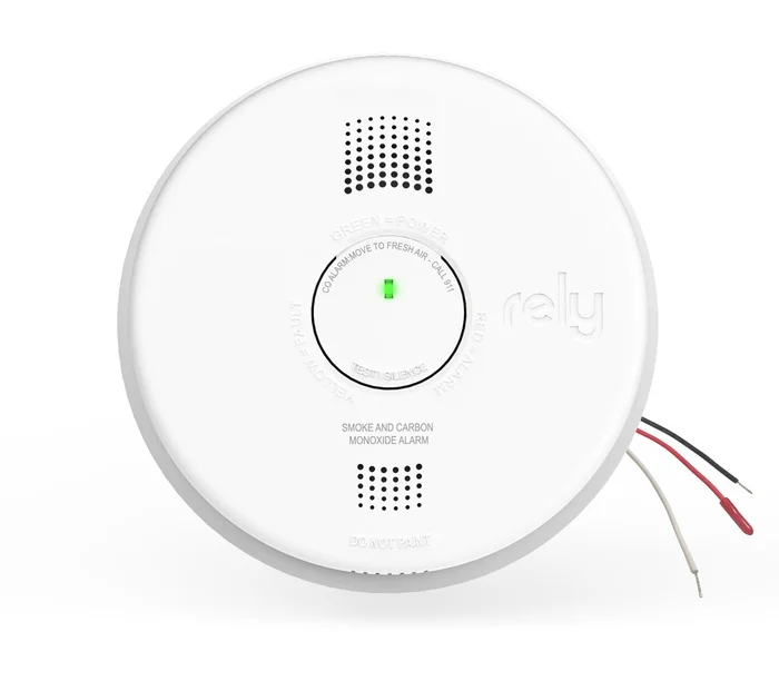 9V Battery Backup 120V Hardwired Smoke Carbon Monoxide Alarm