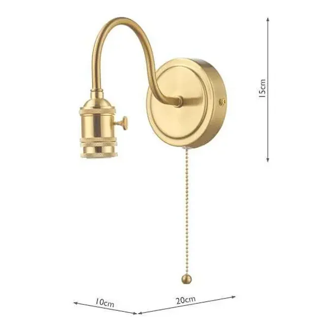 Accessory 1 Light Brass Wall Light Bracket Only