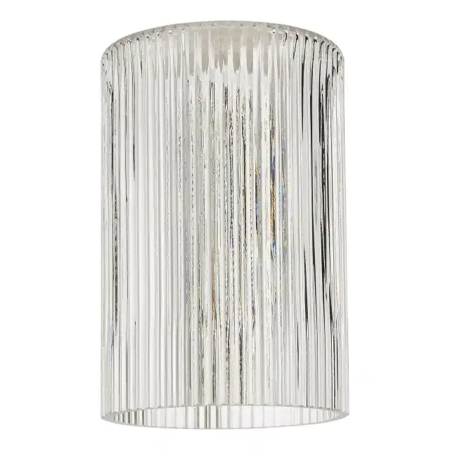 Accessory Easy Fit Pendant Ribbed Glass Shade Only