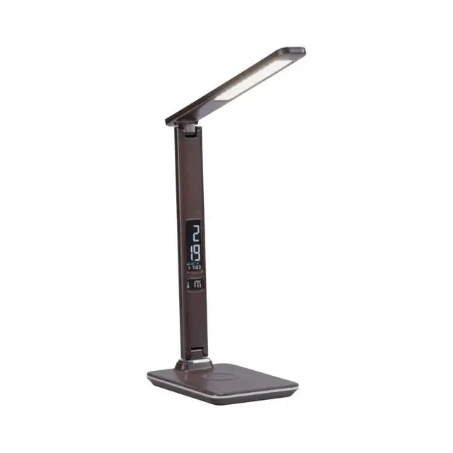 ADRIANO Brown Wireless Charging Station Table Lamp