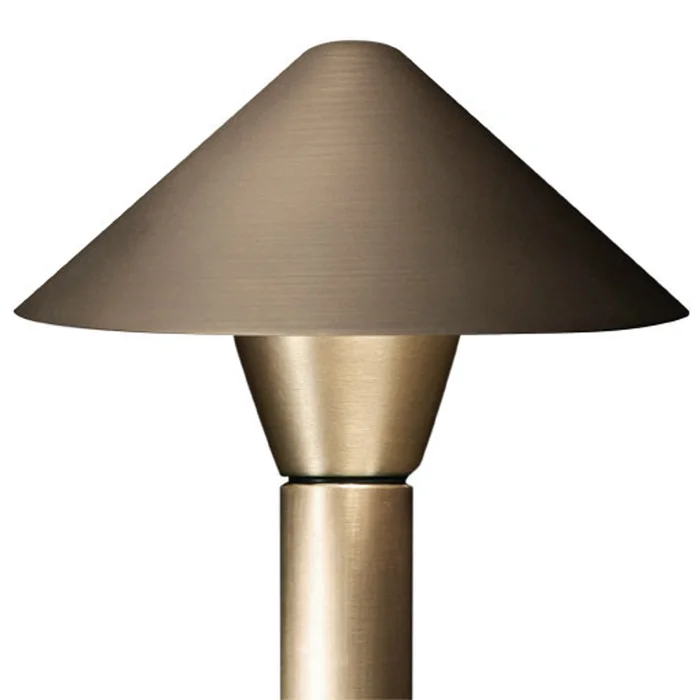 Advantage Light Source ADV-AP-11B Petite Flores Path Light Shade, Natural Bronze