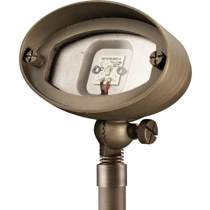 Advantage Light Source ADV-LED-PS-113B-2W E.T. Integrated LED Path Light, 2W, 3000K, Cast Brass, Natural Bronze