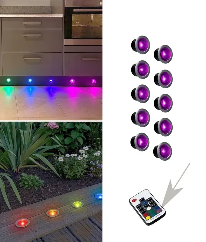 Affordable IP67 RGB LED Colour-Changing Kit for Kitchen Plinths and Decking
