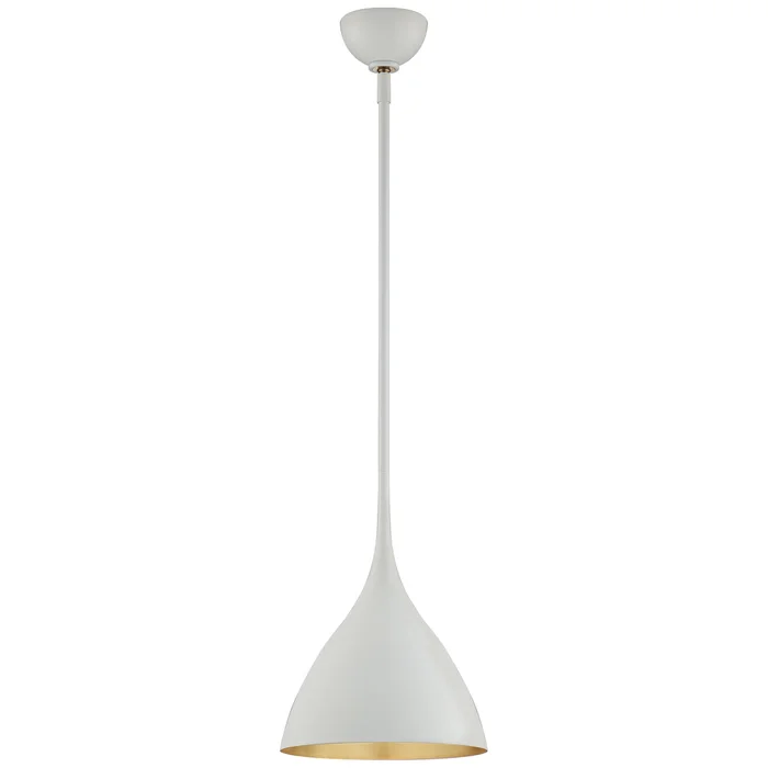 Agnes One Light Pendant, Plaster White