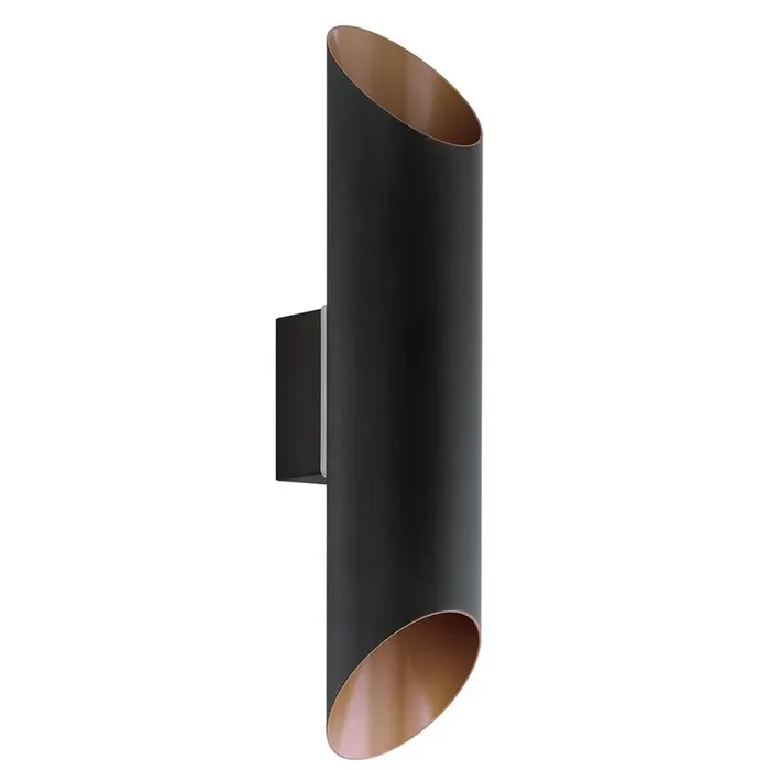 Agolada LED Black & Copper Modern Up & Down Wall Light