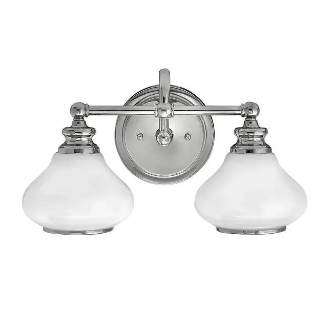 Ainsley 2 Light Polished Chrome IP44 Bathroom Wall Light
