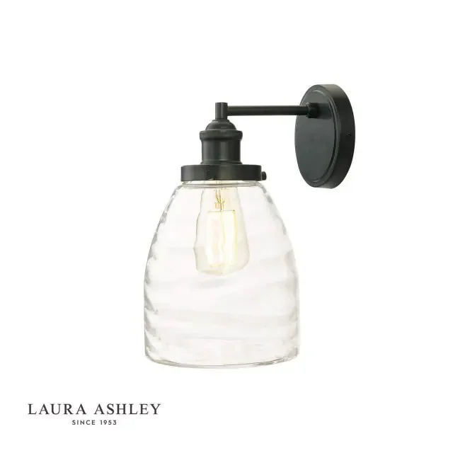 Ainsworth Grey with Clear Glass IP44 Wall Light – Clearance