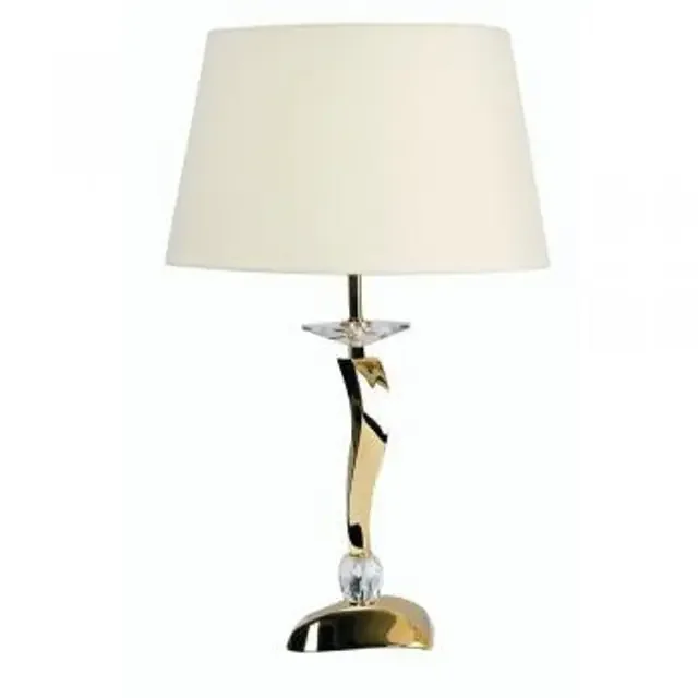 Aire Gold with Crystal Table Lamp